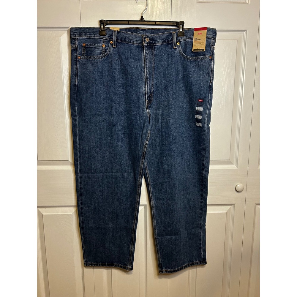 Levis 550 Relaxed Fit Jeans Mens 46x30 Big and Tall Medium Wash Blue NWT